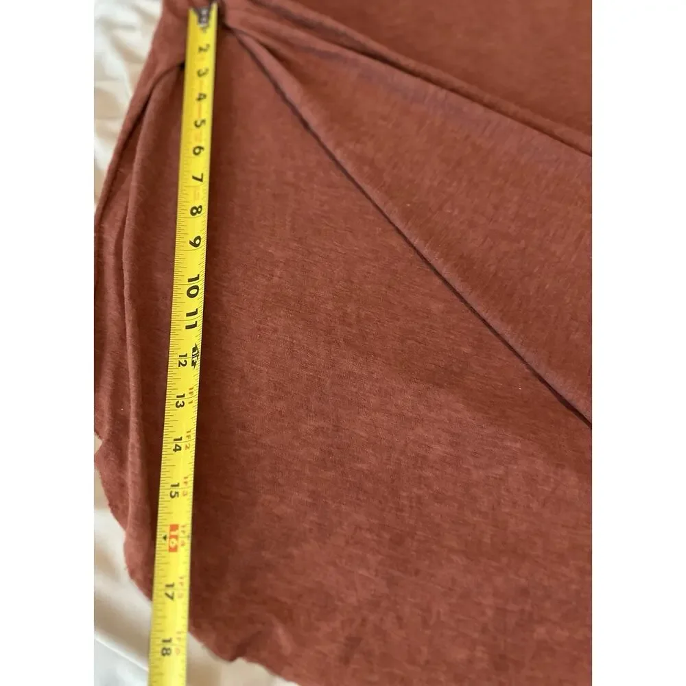We The Free Oversized Long sleeve Light Weight Tunic With Slit Rust Small Boho
